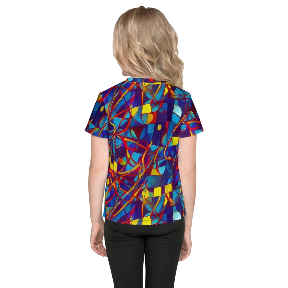 Flickering Dreams on Kids Crew Neck T-Shirt — Back