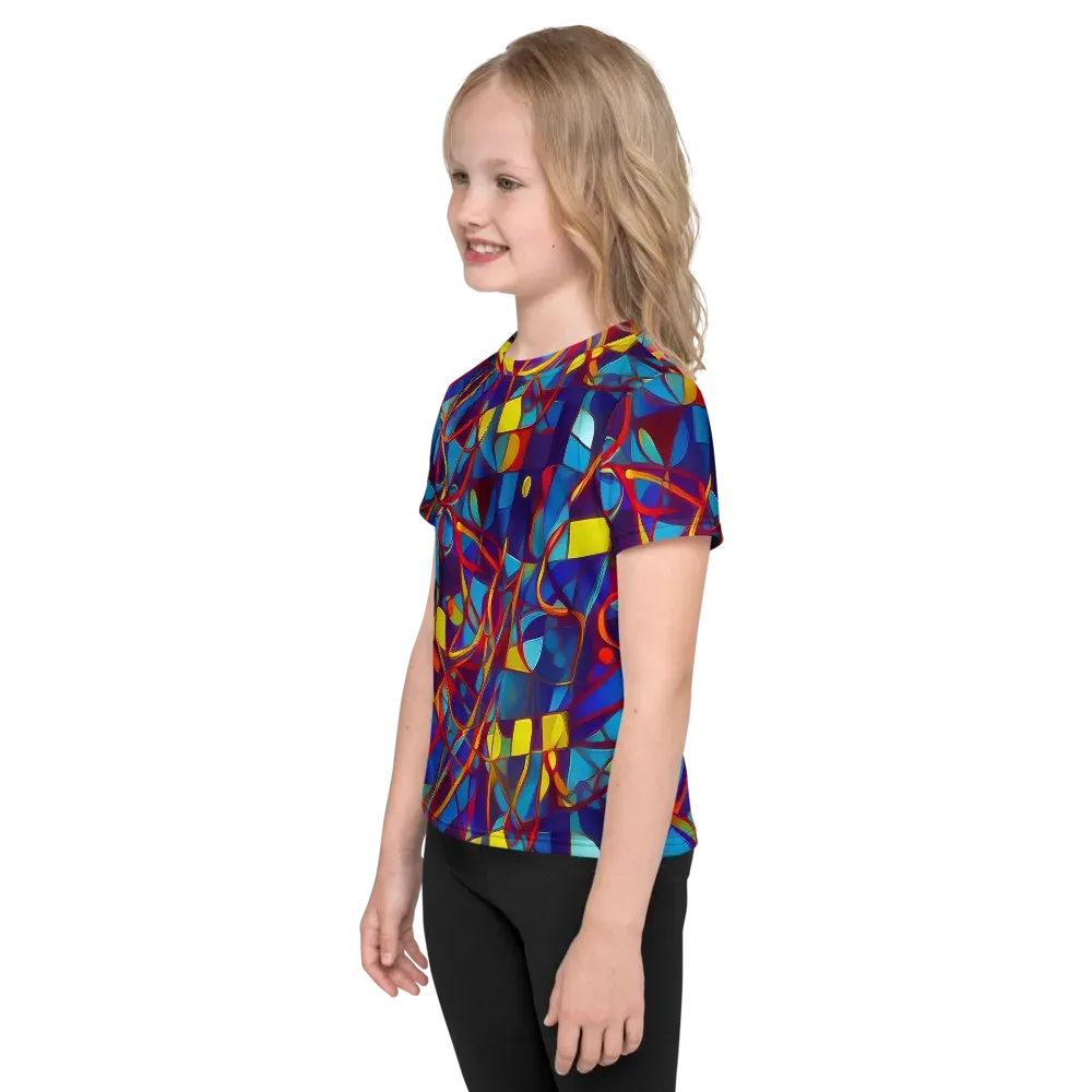 Flickering Dreams on Kids Crew Neck T-Shirt — Left