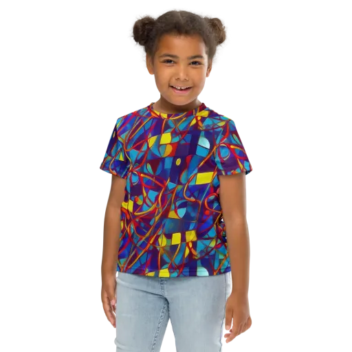 Flickering Dreams on a Kids Crew Neck T-Shirt