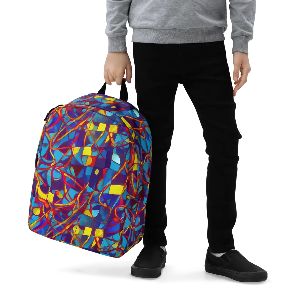 Flickering Dreams on Minimalist Backpack — Zoomed-in