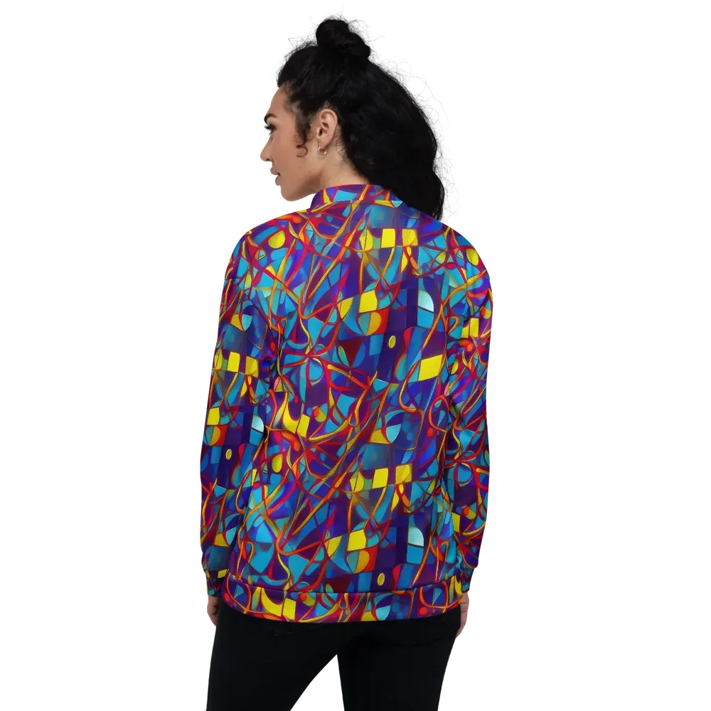 Flickering Dreams on Bomber Jacket — Back