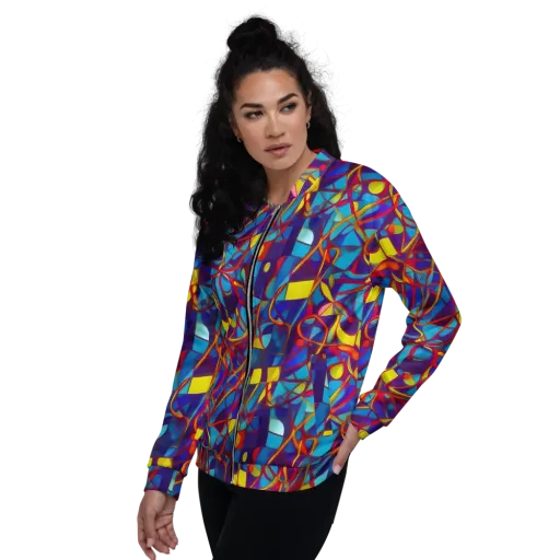 Flickering Dreams on a Bomber Jacket