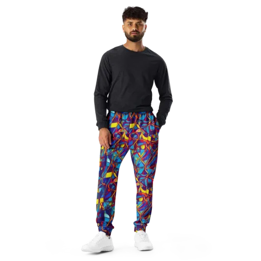 Flickering Dreams on a Men's Joggers