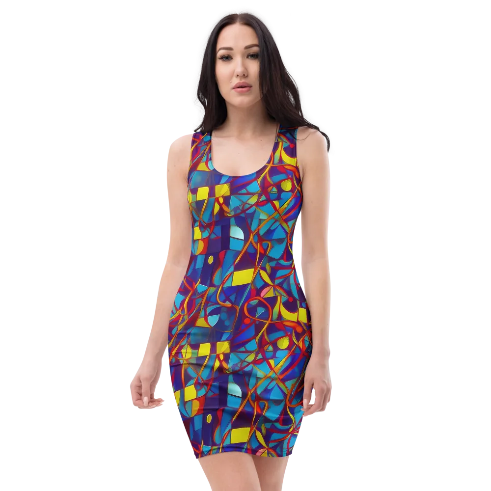 Flickering Dreams on Bodycon Dress — Front