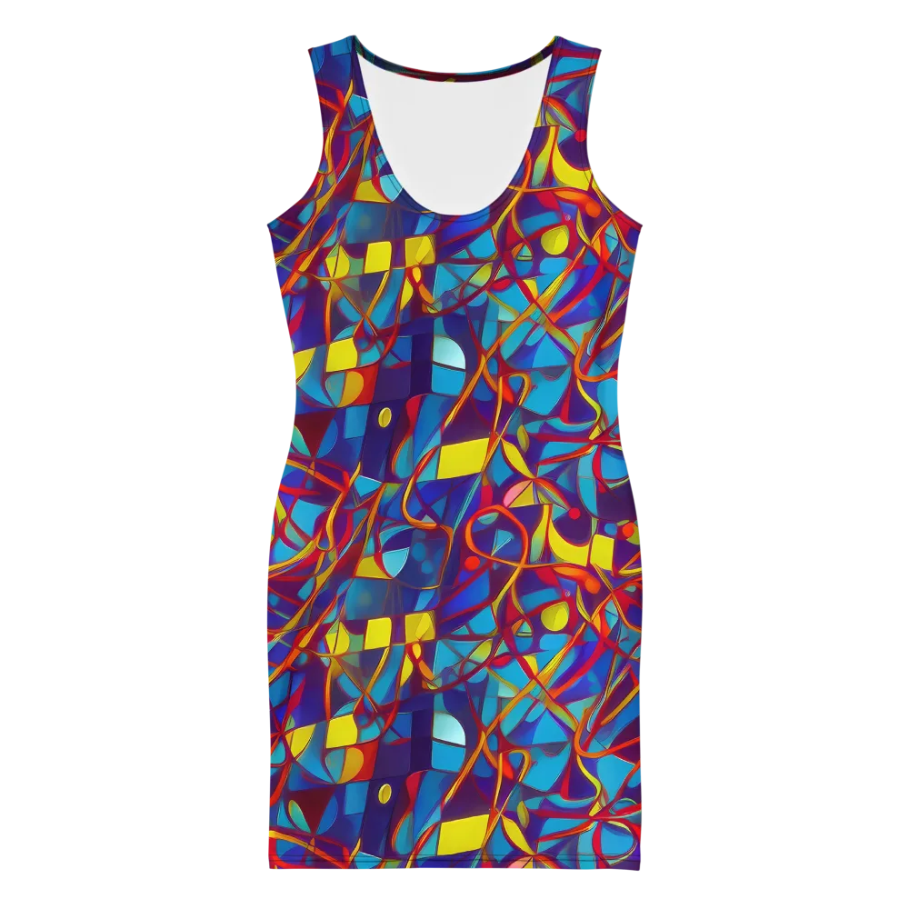 Flickering Dreams on Bodycon Dress — Front