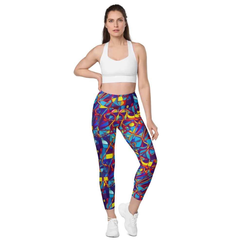 Flickering Dreams on Leggings with Pockets — Front