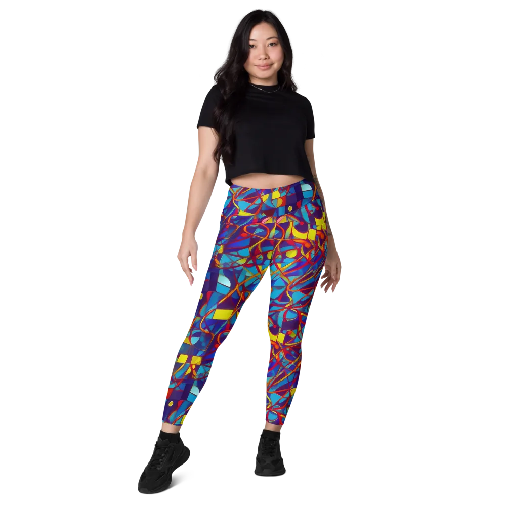 Flickering Dreams on Leggings with Pockets — Front