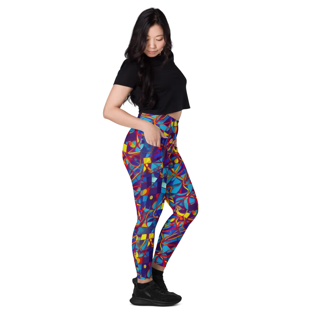 Flickering Dreams on Leggings with Pockets — Right