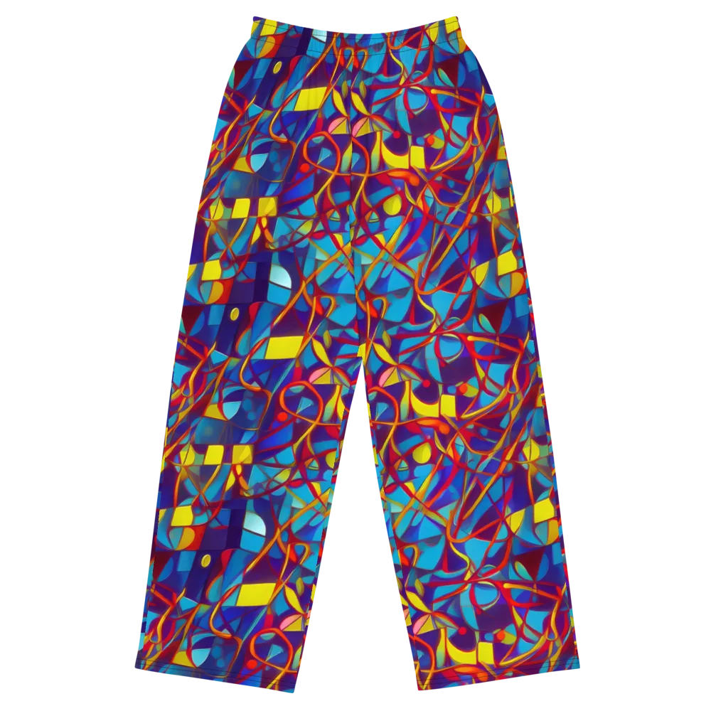 Flickering Dreams on Wide-Leg Pants — Front