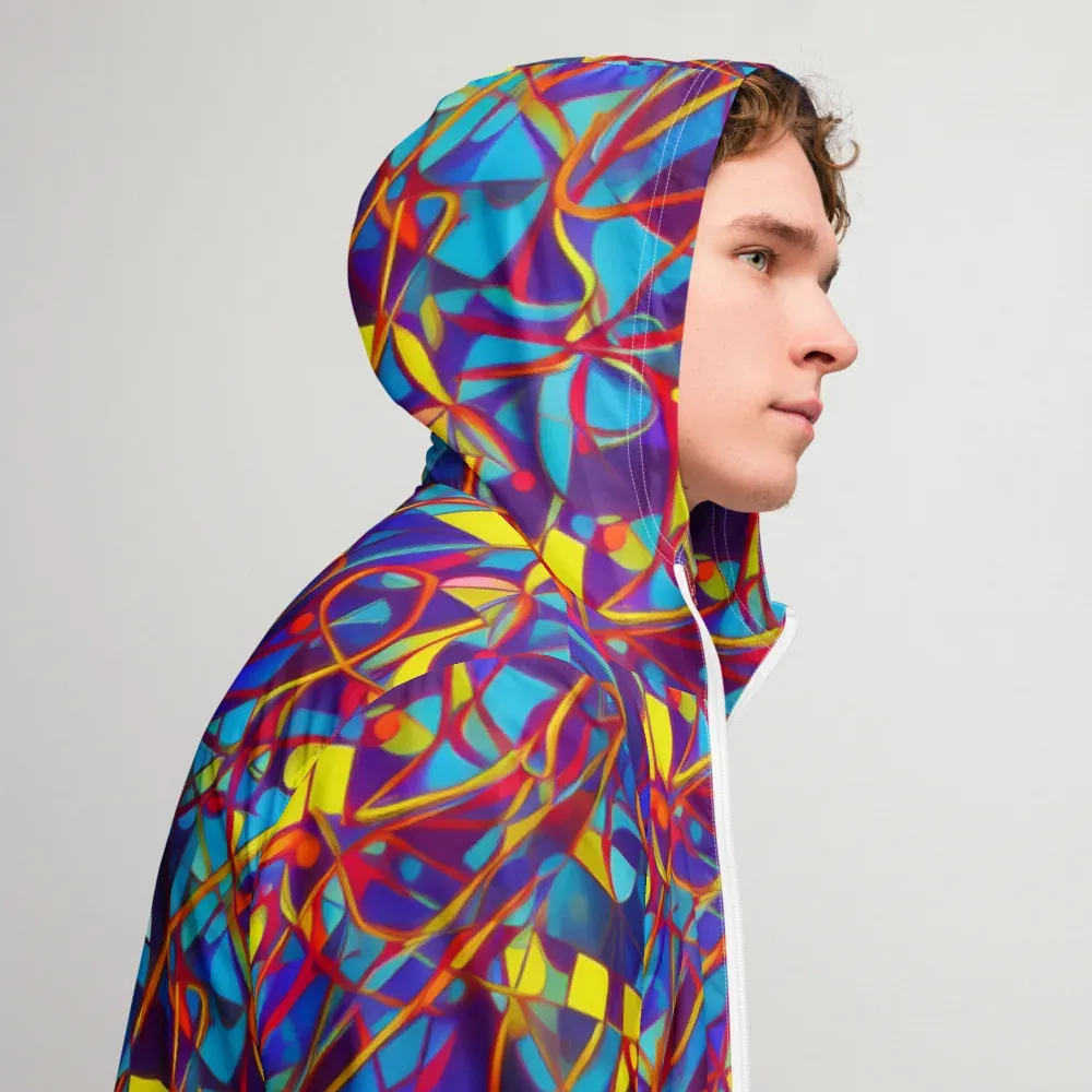Flickering Dreams on Men's Windbreaker — Right