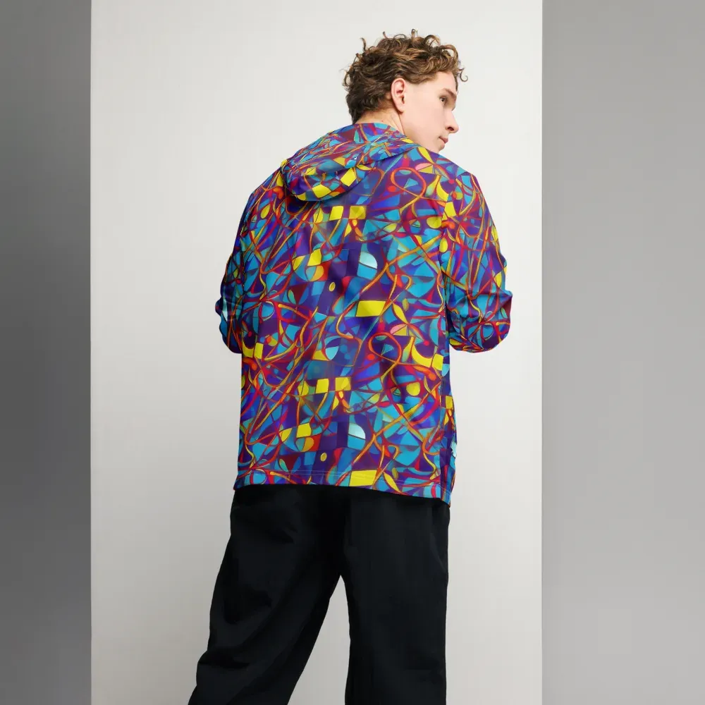 Flickering Dreams on Men's Windbreaker — Back