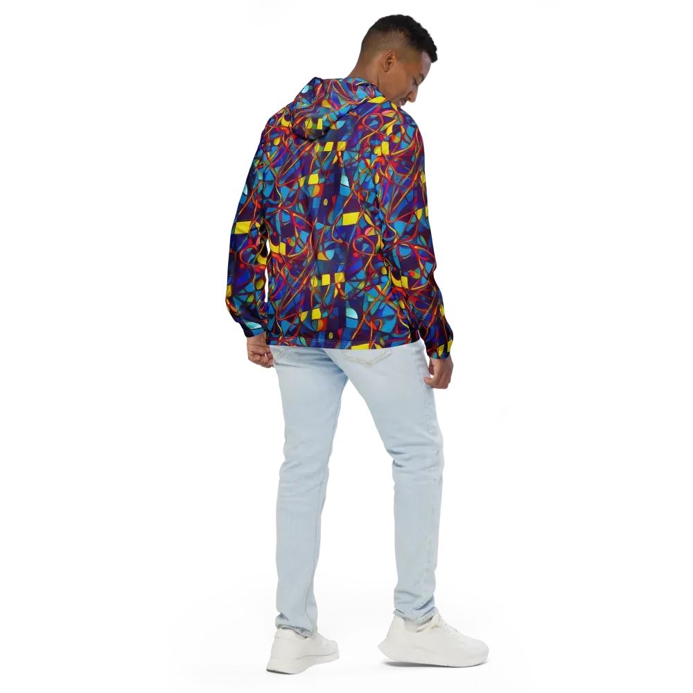 Flickering Dreams on Men's Windbreaker — Back