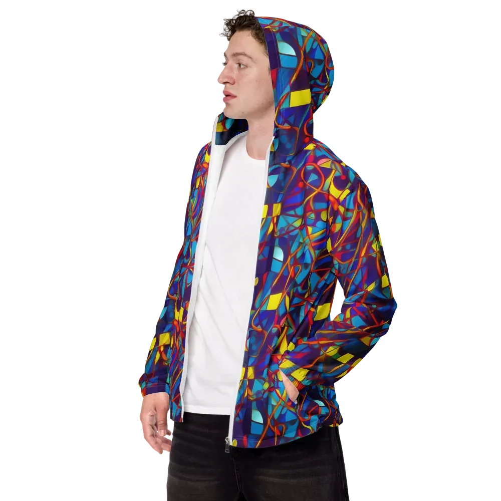 Flickering Dreams on Men's Windbreaker — Left Front