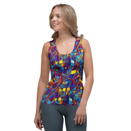 Flickering Dreams on a Women's Tank Top