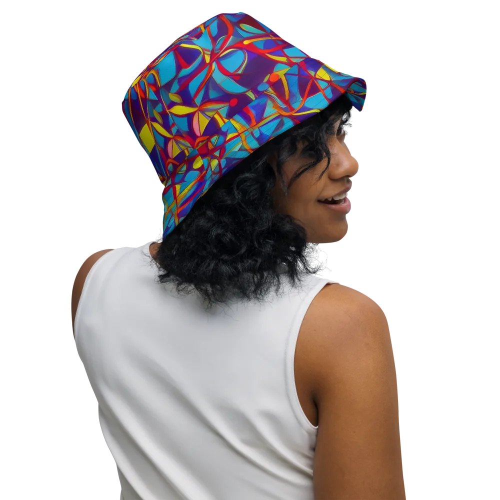 Flickering Dreams on Reversible Bucket Hat — Right Outside