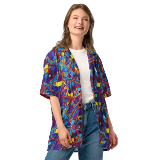 Flickering Dreams on a Button Shirt