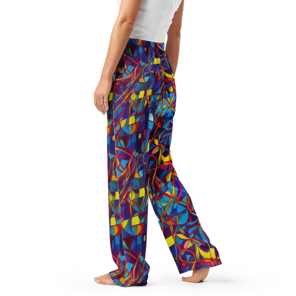 Flickering Dreams on Women's Pajama Pants — Left