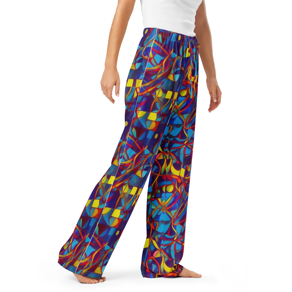Flickering Dreams on Women's Pajama Pants — Right Front