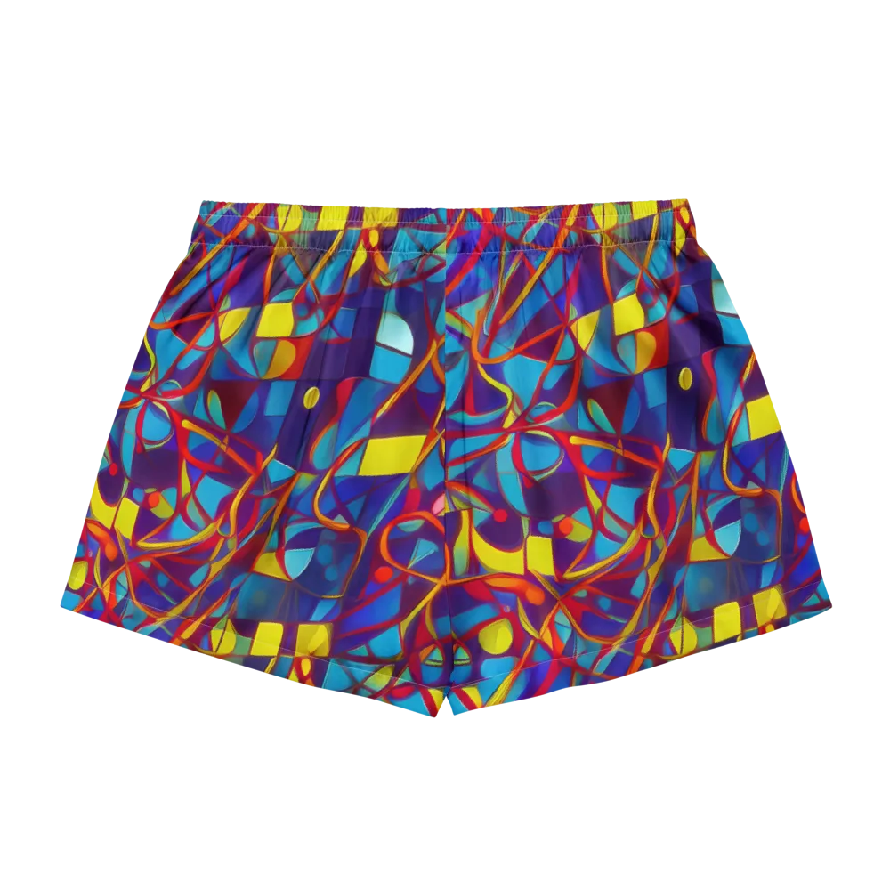 Flickering Dreams on Women's Pajama Shorts — Back