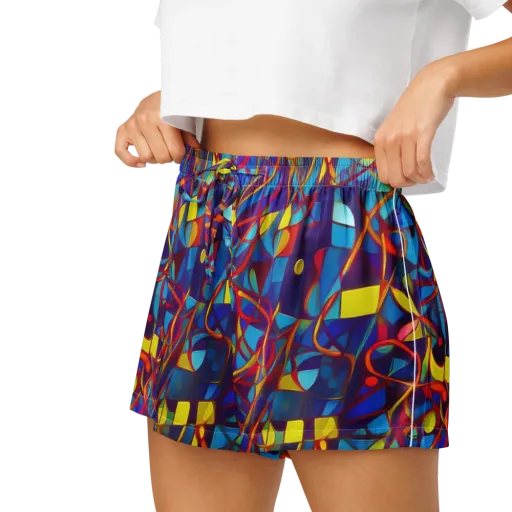 Flickering Dreams on a Women's Pajama Shorts
