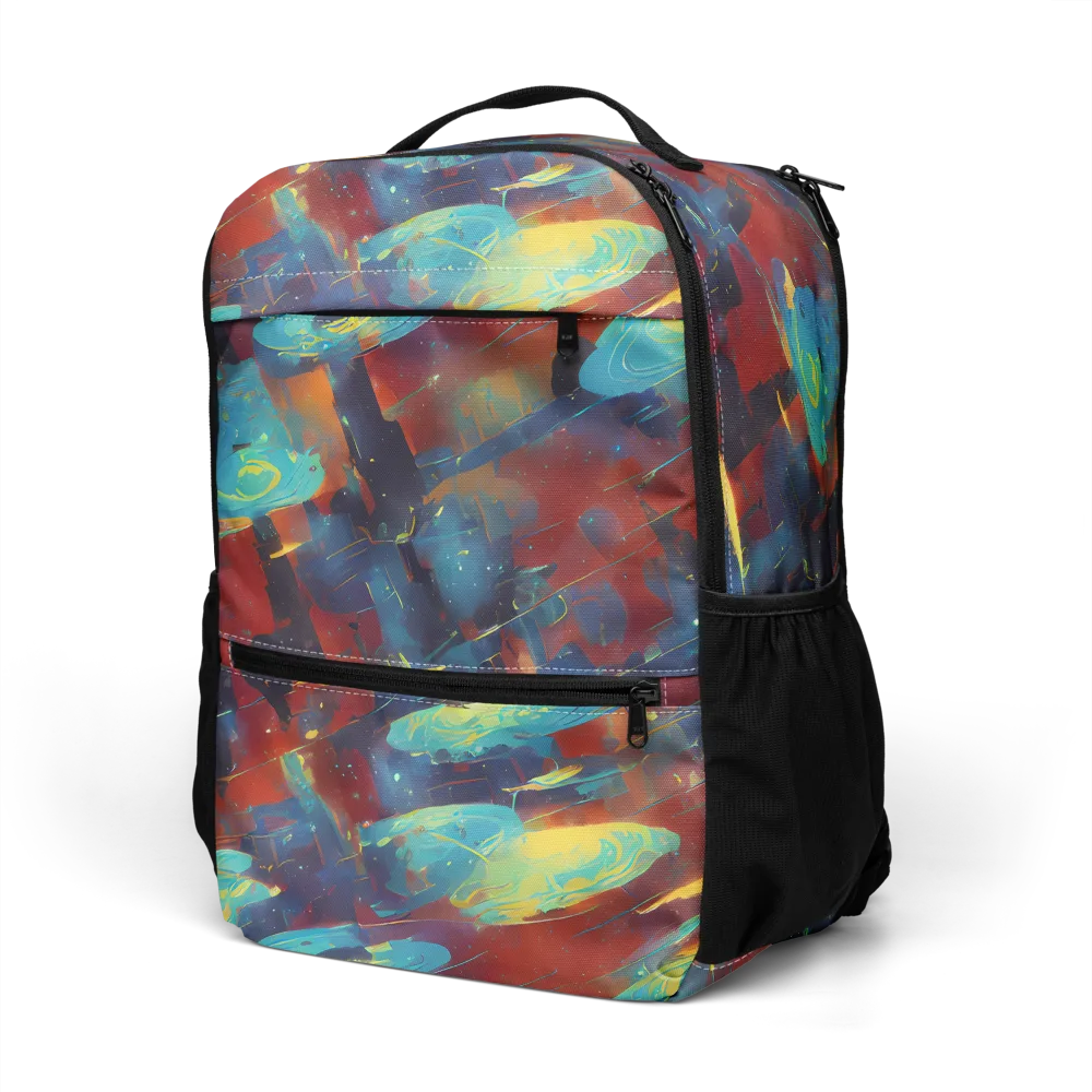 Journey Through Infinity on Utility Backpack — Left Front