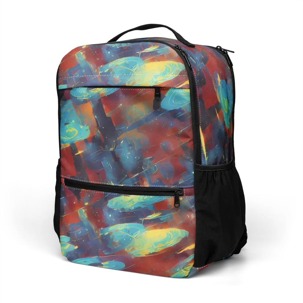 Journey Through Infinity on Utility Backpack — Left Front