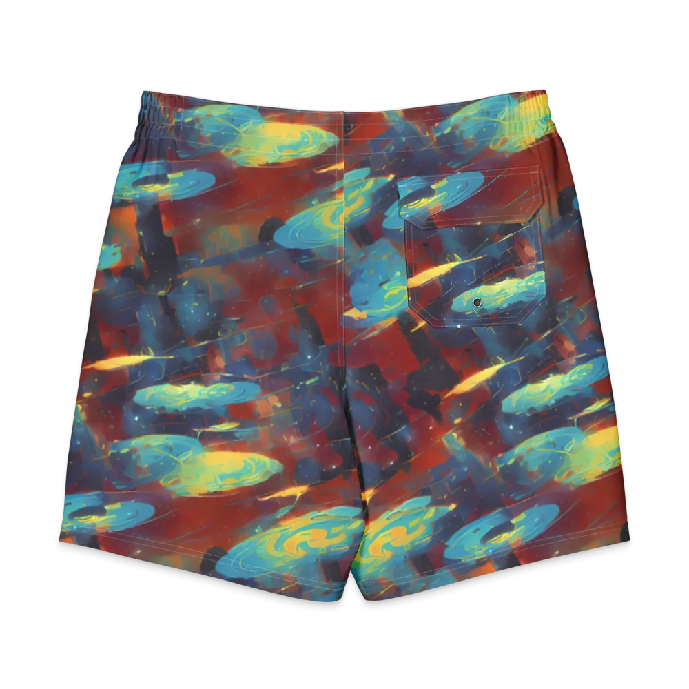 Journey Through Infinity on Men's Board Shorts — Back