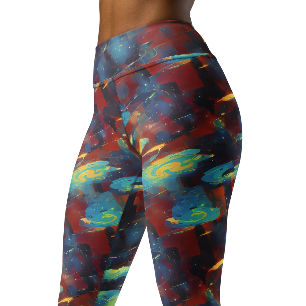 Journey Through Infinity on Yoga Leggings — Left Front