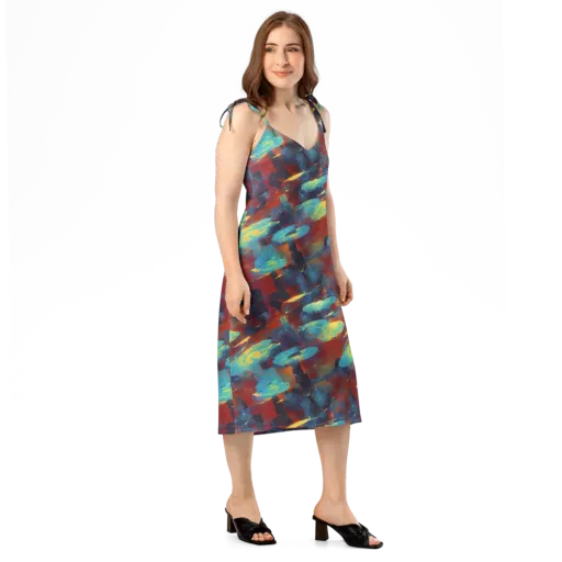 Journey Through Infinity on a Slip Dress