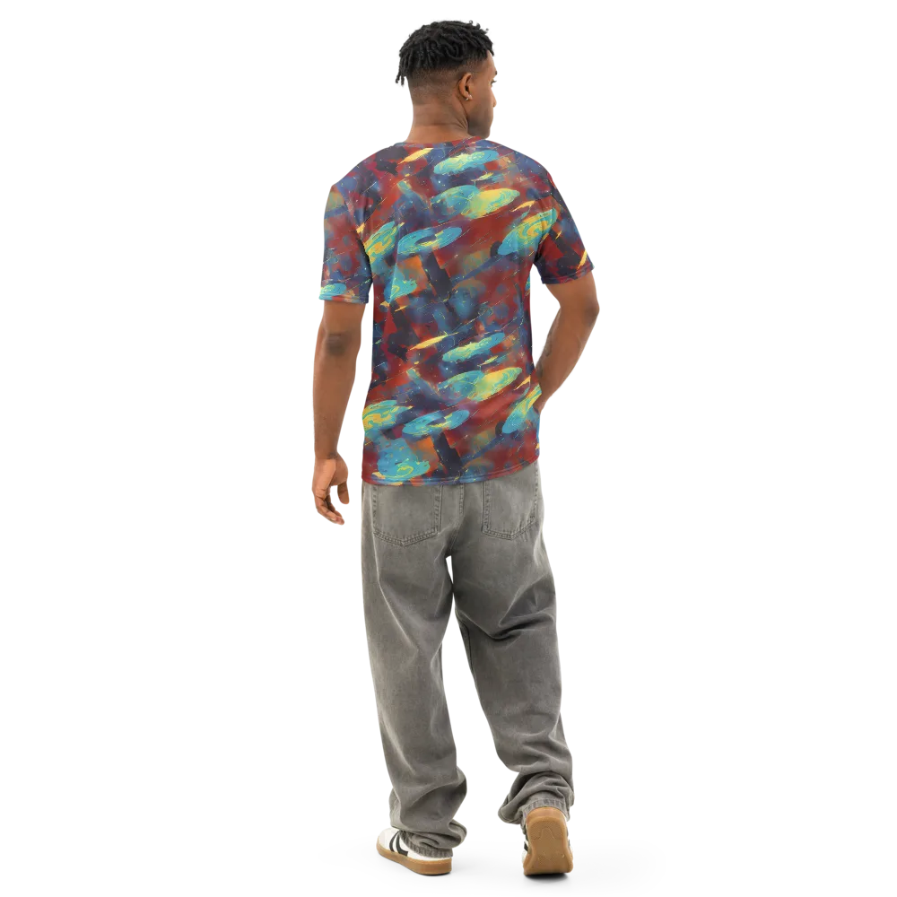 Journey Through Infinity on Men's Cotton Crew Neck T-Shirt — Back