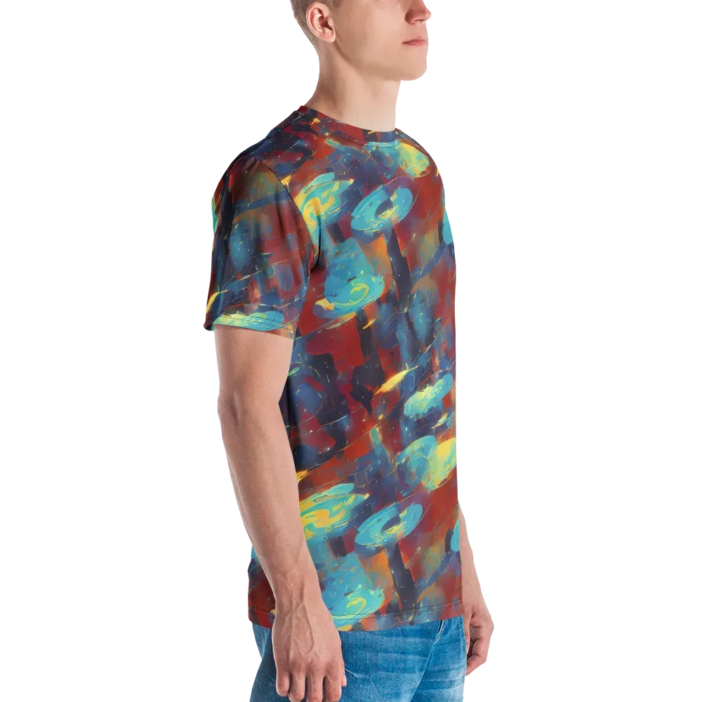 Journey Through Infinity on Men's Crew Neck T-Shirt — Right