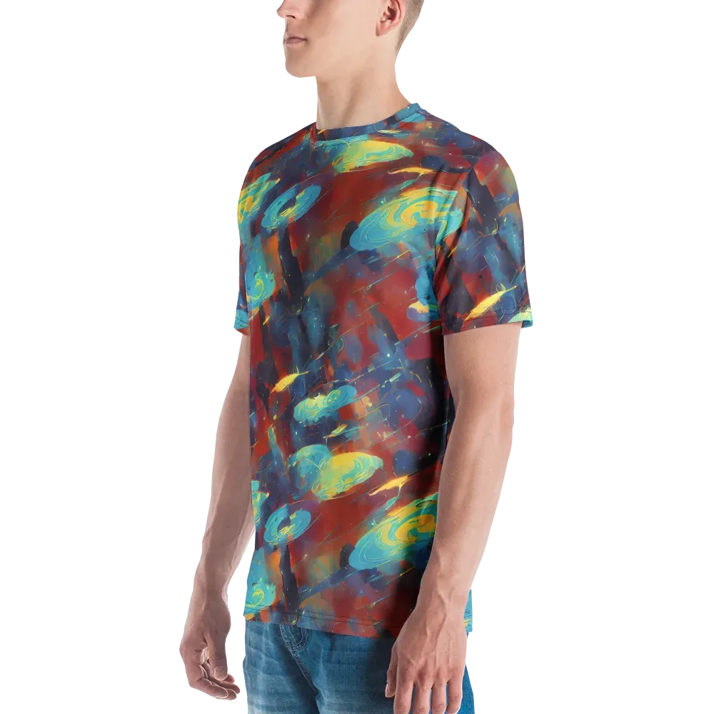 Journey Through Infinity on Men's Crew Neck T-Shirt — Left