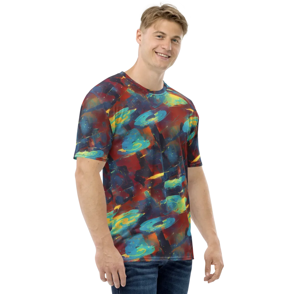 Journey Through Infinity on Men's Crew Neck T-Shirt — Right