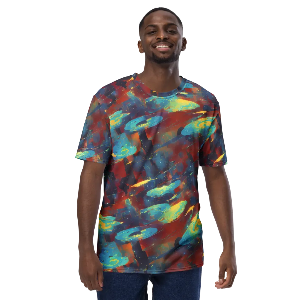 Journey Through Infinity on Men's Crew Neck T-Shirt — Front