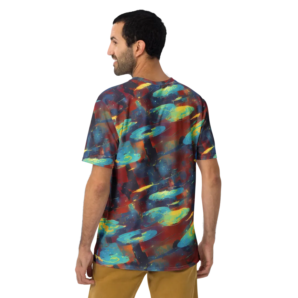 Journey Through Infinity on Men's Crew Neck T-Shirt — Back