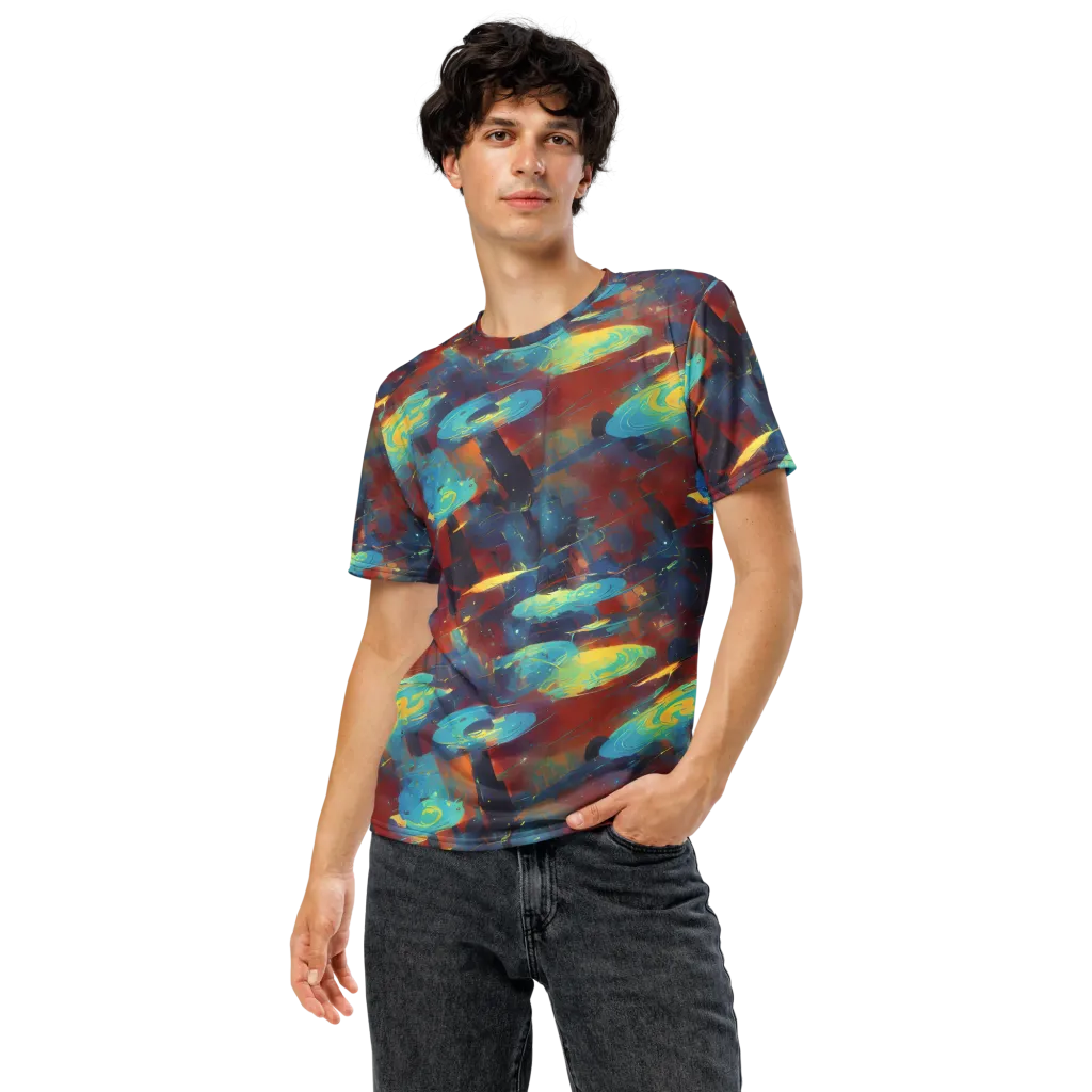 Journey Through Infinity on Men's Crew Neck T-Shirt — Front