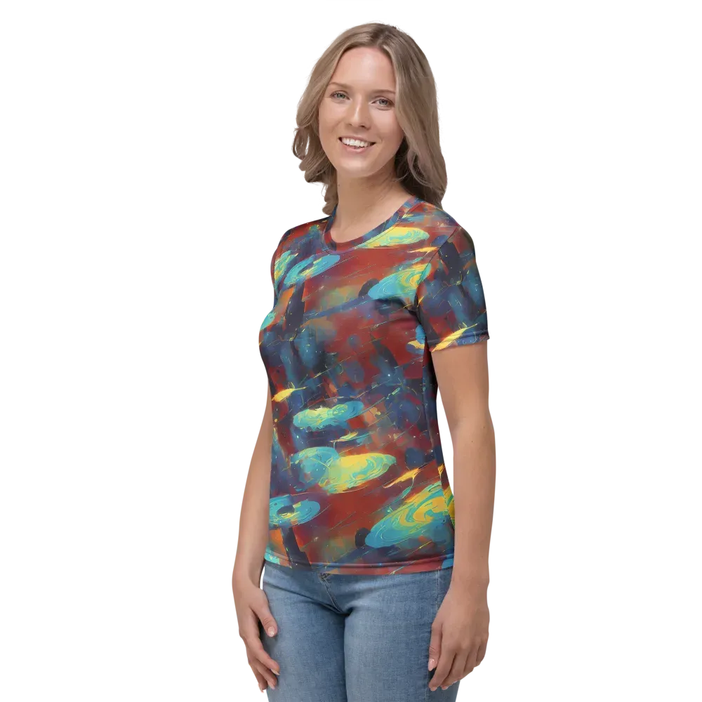 Journey Through Infinity on Women's Crew Neck T-Shirt — Left