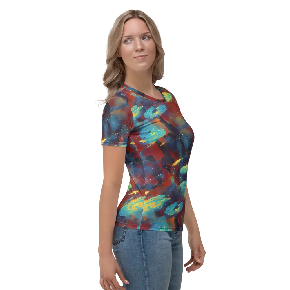 Journey Through Infinity on Women's Crew Neck T-Shirt — Right