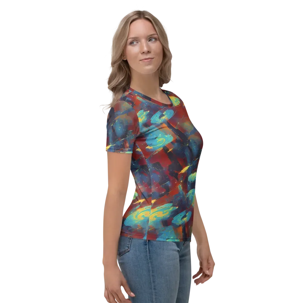 Journey Through Infinity on Women's Crew Neck T-Shirt — Right