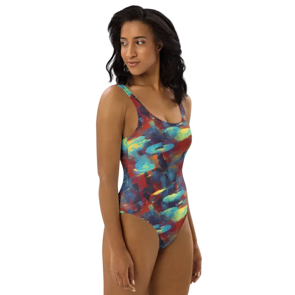 Journey Through Infinity on One-Piece Swimsuit — Right