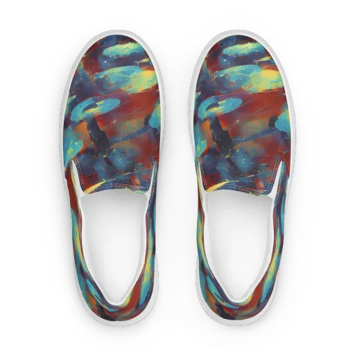 Journey Through Infinity on a Women's Slip-On Canvas Shoes
