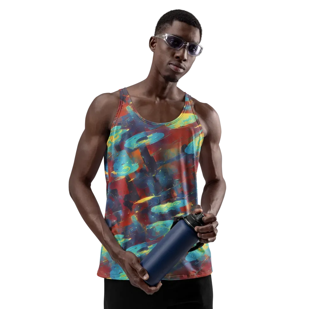 Journey Through Infinity on Men's Tank Top — Front