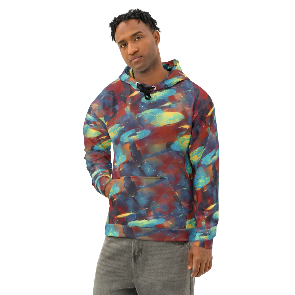 Journey Through Infinity on Cotton Hoodie — Left Front