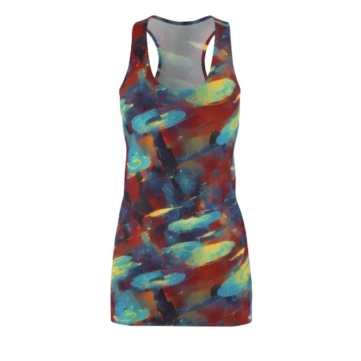 Journey Through Infinity on a Racerback Dress