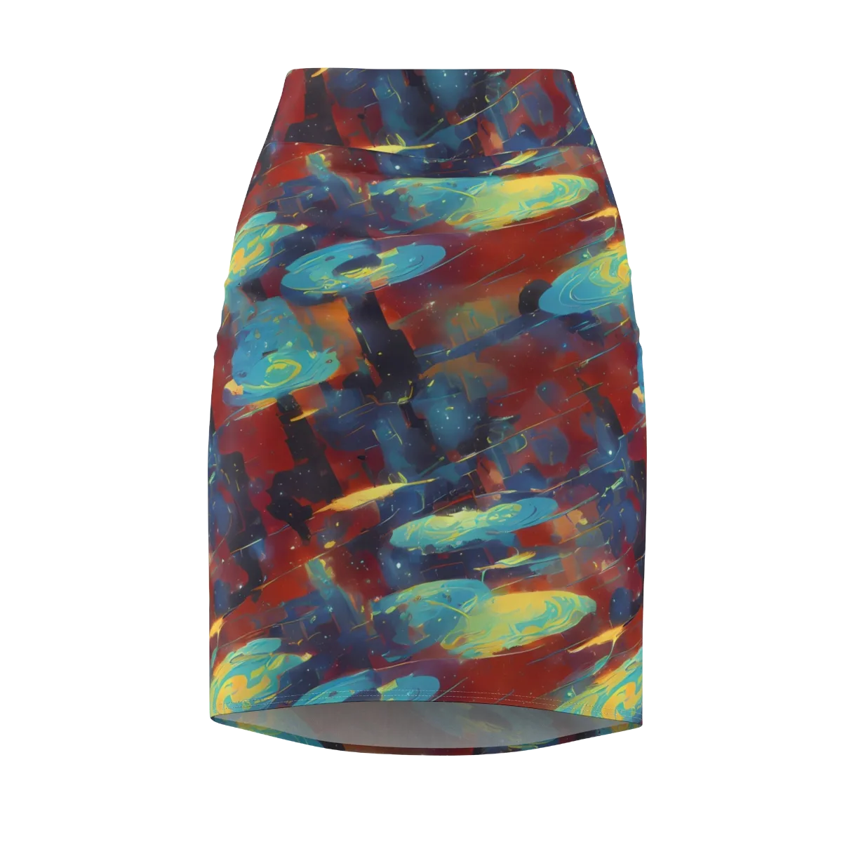 Journey Through Infinity on Pencil Skirt — Front