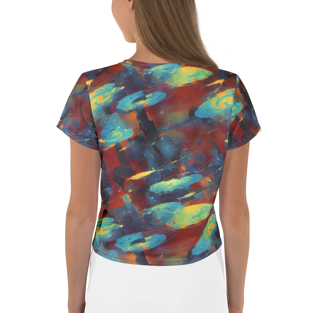 Journey Through Infinity on Crop Tee — Back