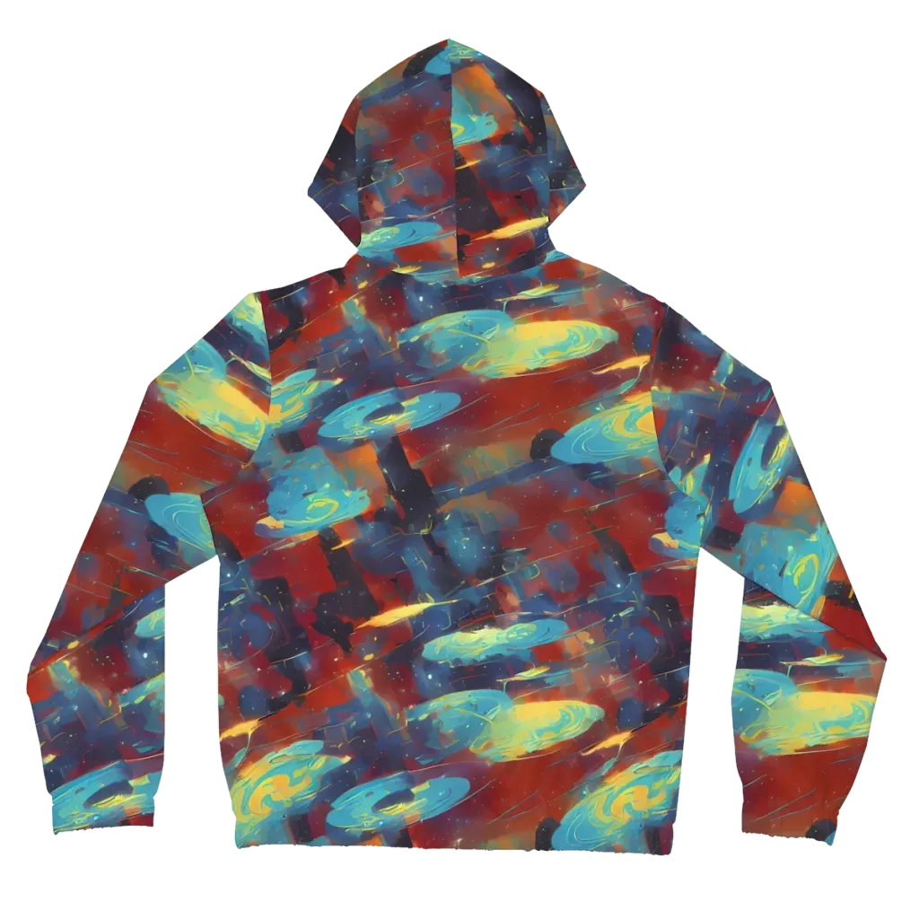 Journey Through Infinity on Women's Full-Zip Hoodie — Back