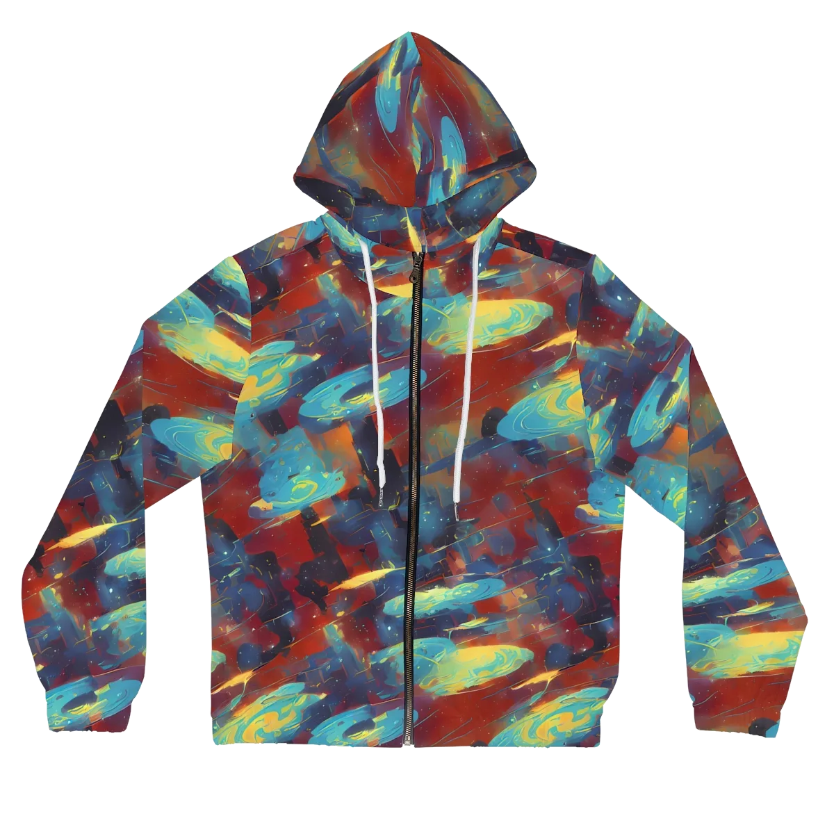 Journey Through Infinity on Women's Full-Zip Hoodie — Front