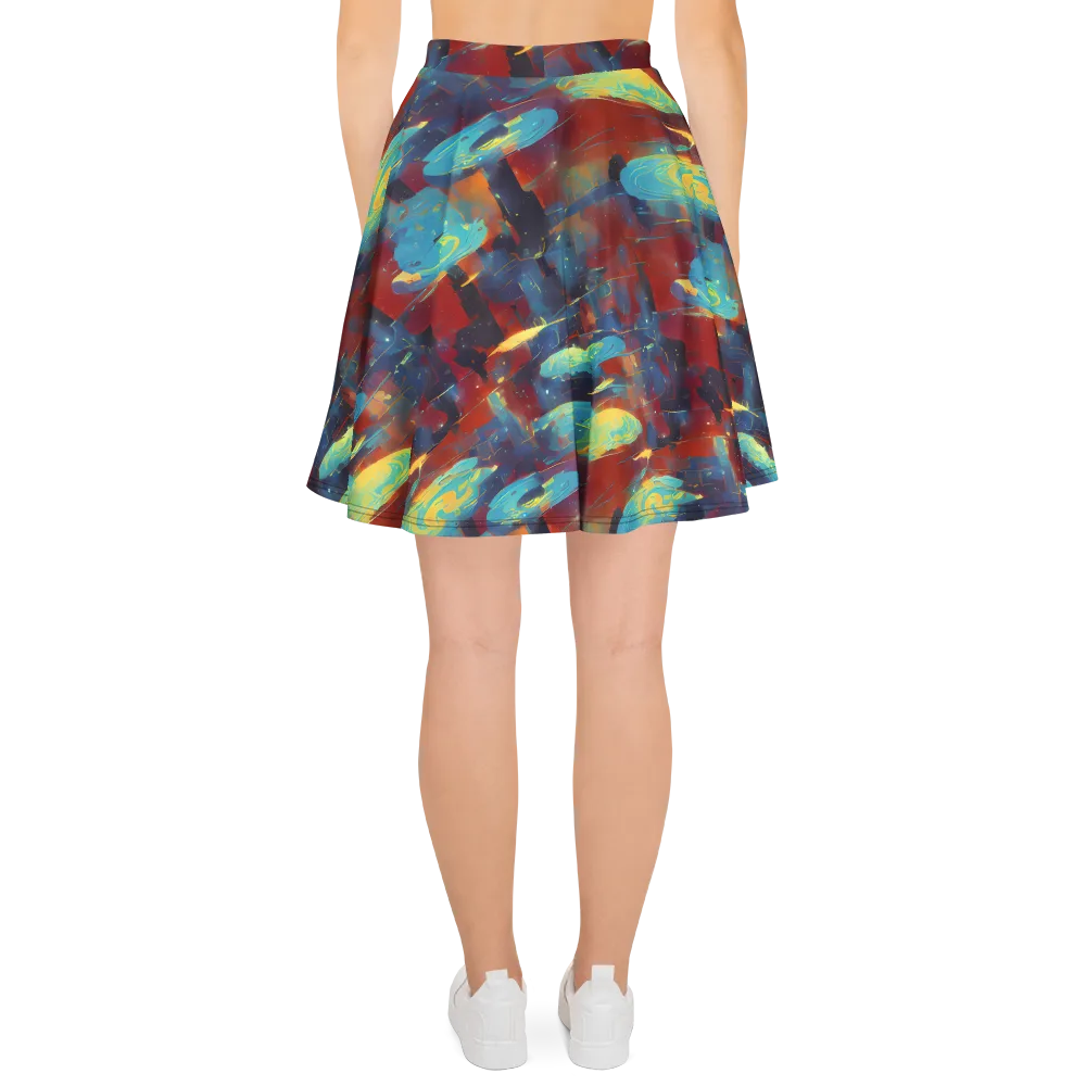 Journey Through Infinity on Skater Skirt — Back