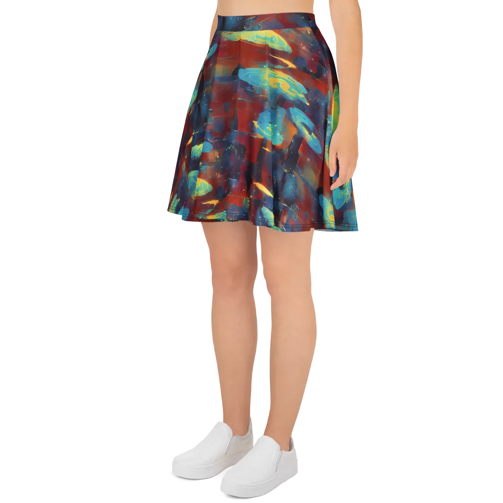 Journey Through Infinity on Skater Skirt — Left